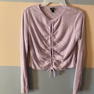 Women's Lilac Ruched Top